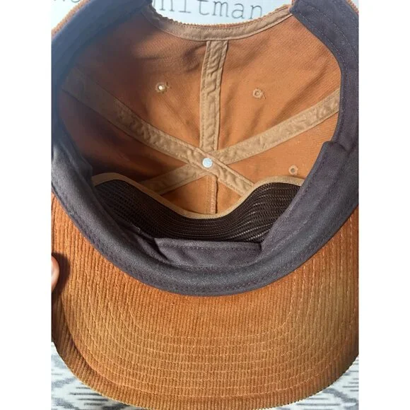 RARE Patagonia "Seazy Breezy" Fall 16’ Corduroy Hat Saddle Rust Brown - Picture 7 of 8